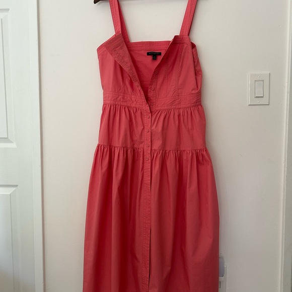 Banana Republic Coral-Pink Button Down Dress - Picture 4 of 11